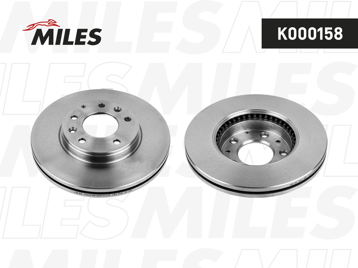 Диск тормозной Mazda 6 2.0-2.3 02- передний вентилируемый Miles