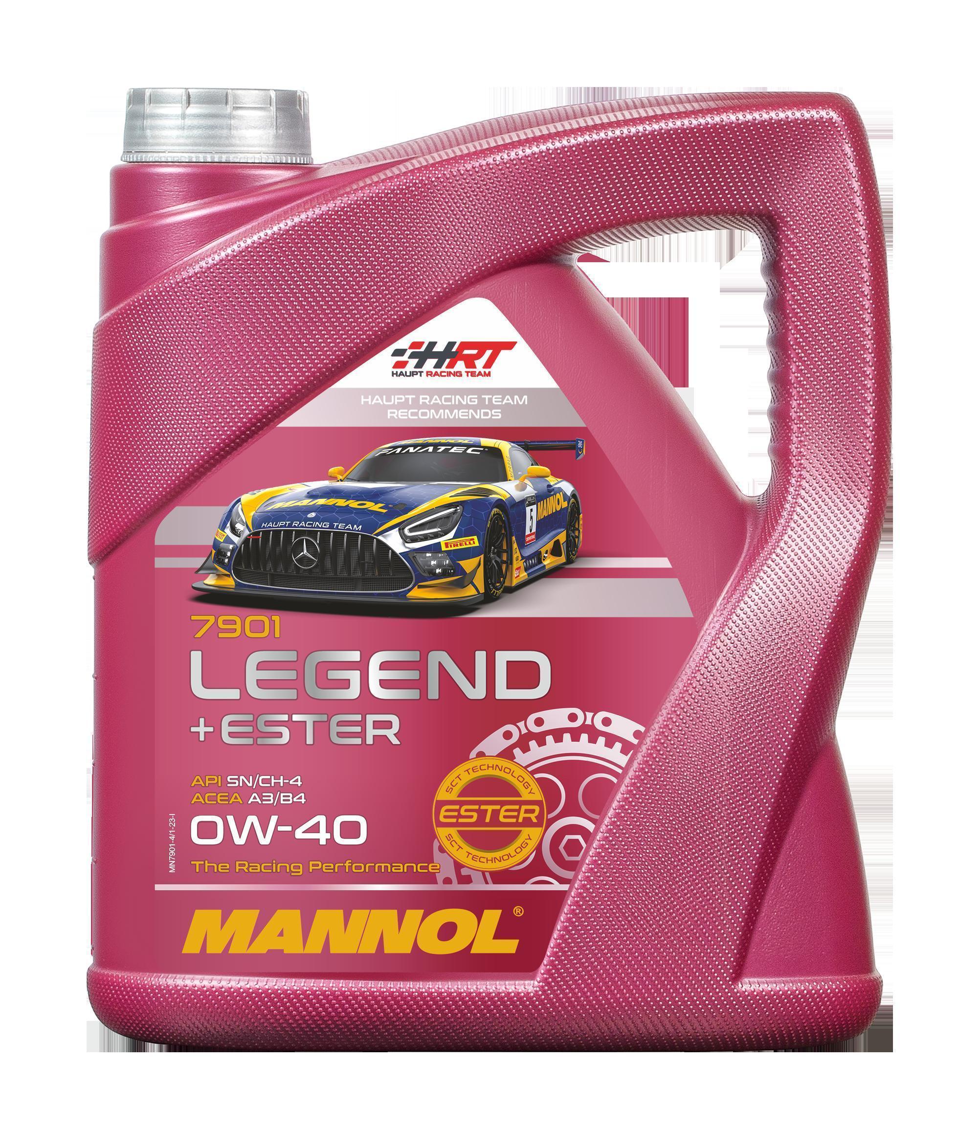 Масло моторное Mannol 0W-40 Legend Ester SN синтетическое 4л / 0W40