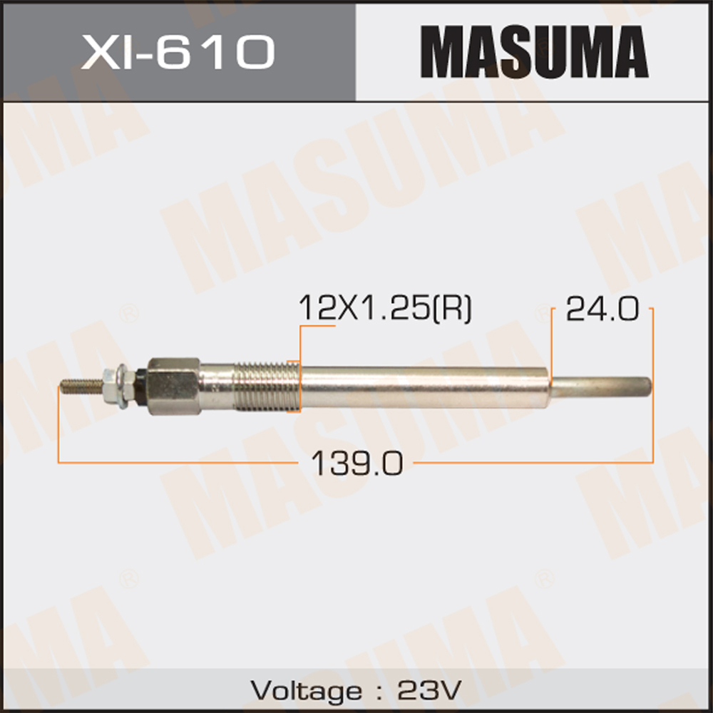 Свеча накала Masuma Isuzu (4HF1, 4BE1); Mazda; Nissan