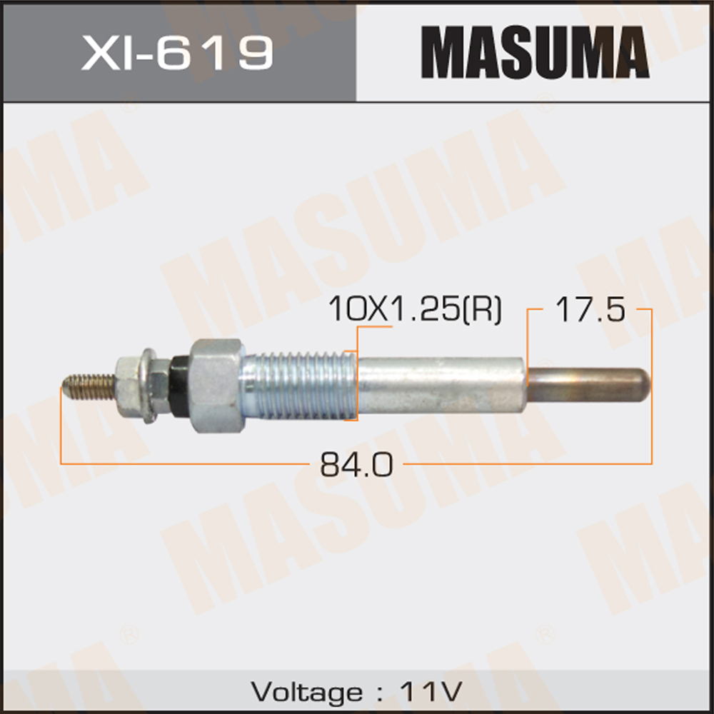 Свеча накала Masuma Isuzu (4JG2)