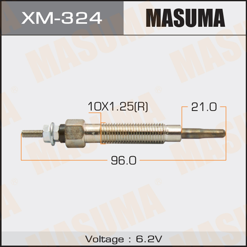 Свеча накала Masuma Mitsubishi (4D56); Hyundai H-1, Starex 97-07