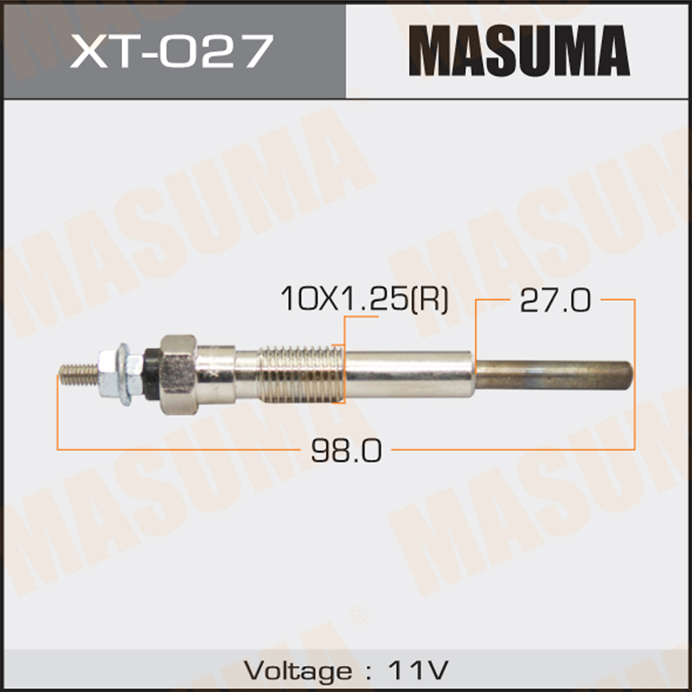Свеча накала Masuma Toyota (1HZ, 1HDT) Land Cruiser (J80) 90-