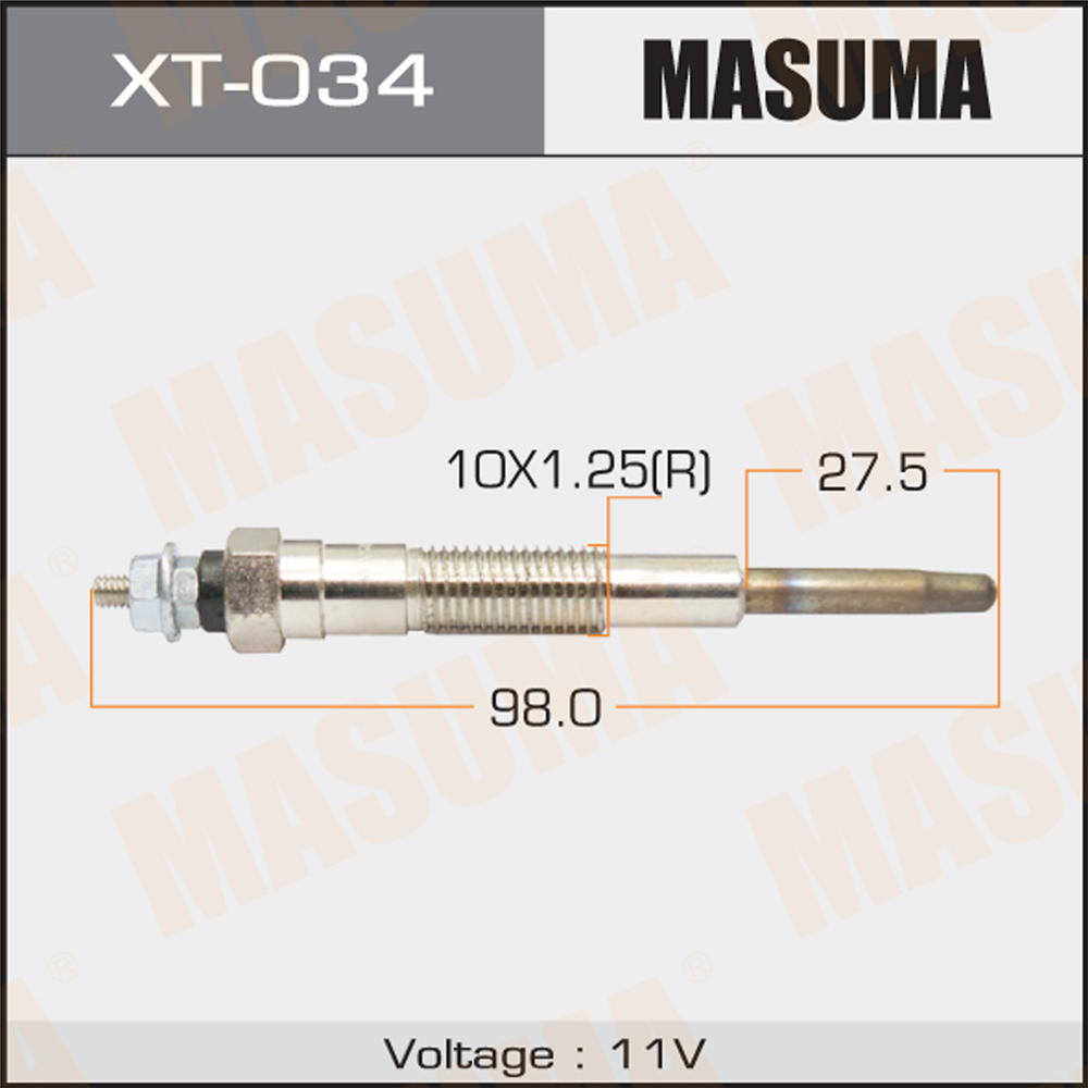 Свеча накала Masuma Toyota (2LTE) Chaser, Cresta, Crown, Mark II