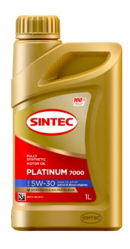 Масло моторное Sintec 5W-30 Platinum 7000 C3 SP синтетическое 1л / 5W30