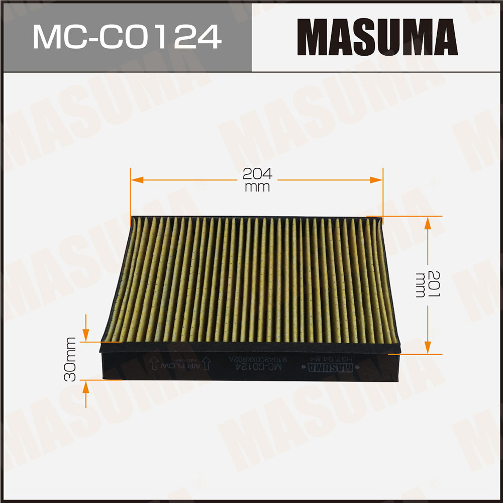 Фильтр салона Tank 300 23- Masuma угольный