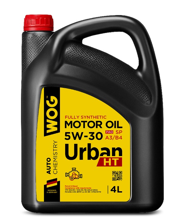 Масло моторное WOG 5W-30 Urban HT PAO SP A3/B4 синтетическое 4 л