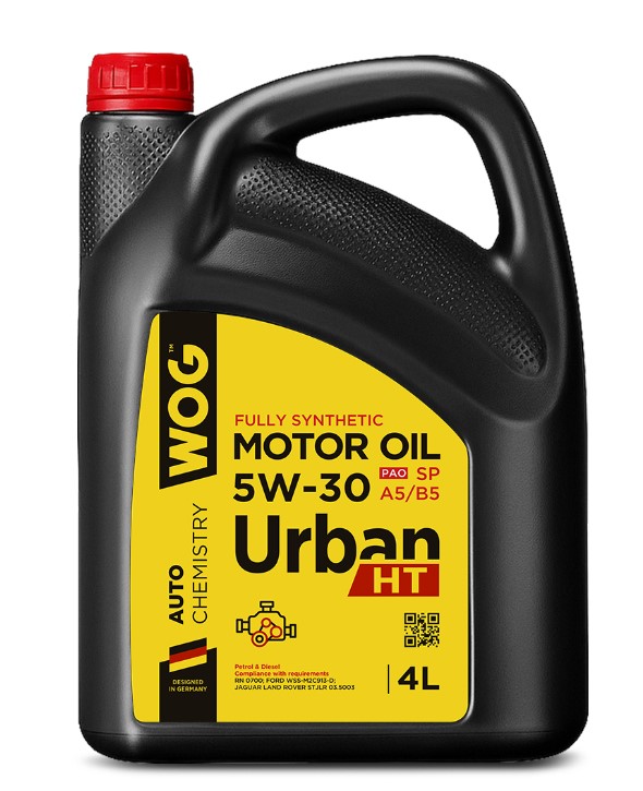 Масло моторное WOG 5W-30 Urban HT PAO SP A5/B5 синтетическое 4 л