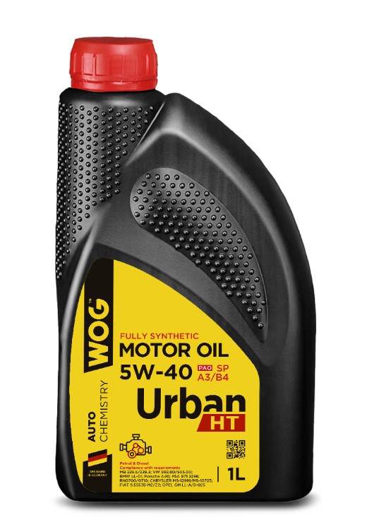 Масло моторное WOG 5W-40 Urban HT PAO SP A3/B4 синтетическое 1 л