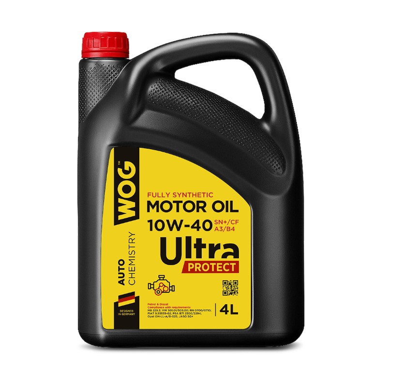 Масло моторное WOG 10W-40 Ultra Protect SN+/CF A3/B4 синтетическое 4 л
