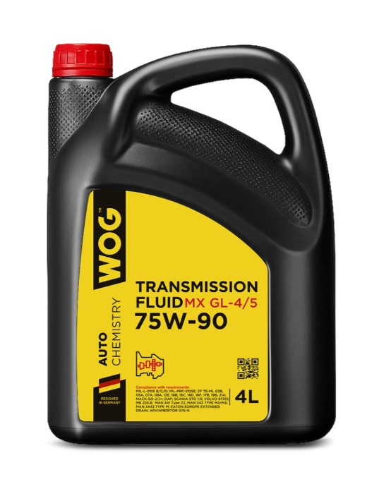 Масло трансмиссионное WOG 75W-90 MX GL-4/GL-5/MT-1 синтетическое 4 л