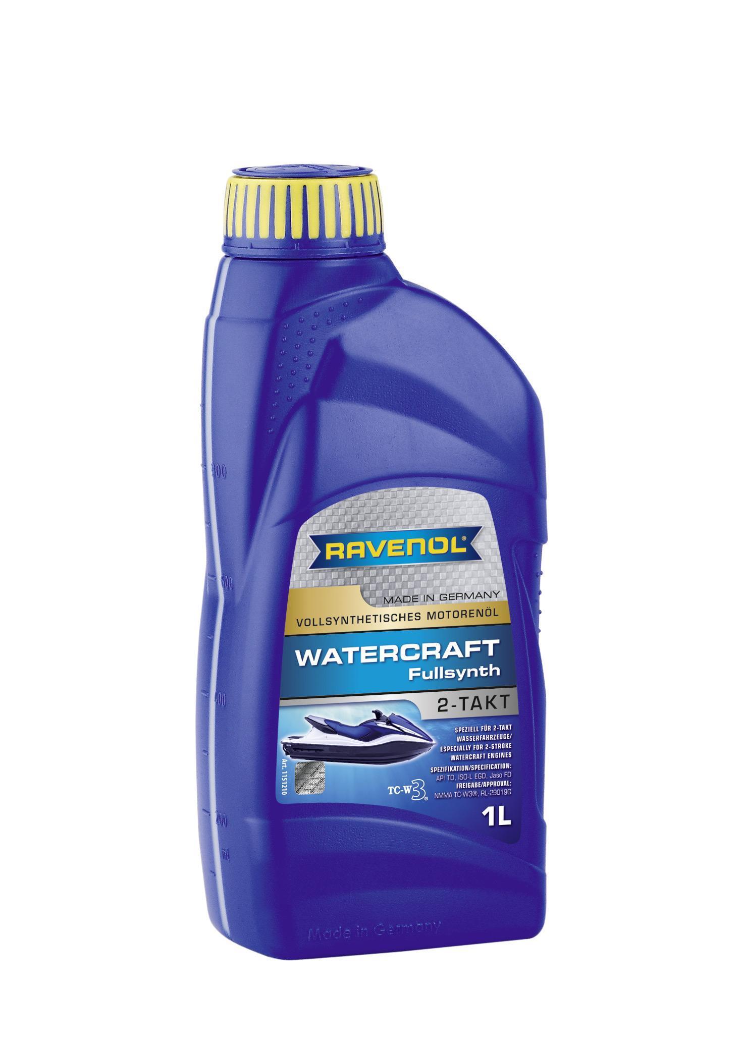 Масло Ravenol Watercraft Fullsynth 2T синтетическое 1л 4014835727717