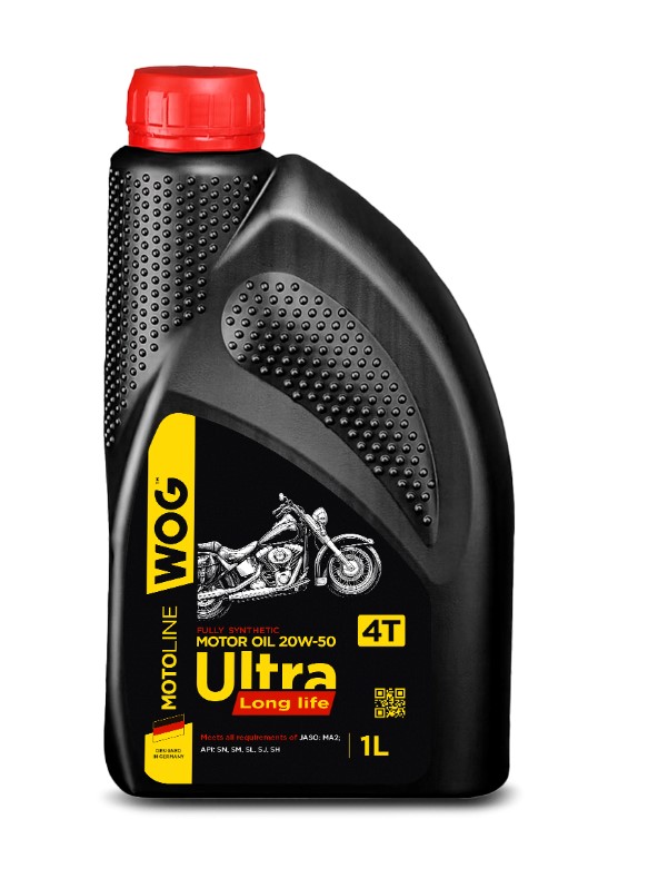 Масло моторное WOG 20W-50 MOTO Ultra Long Life 4T 1 л