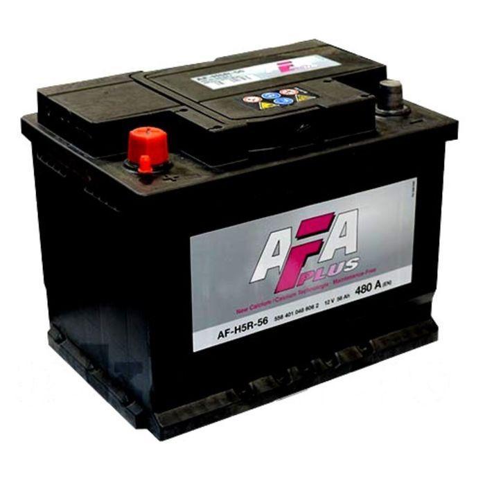 Аккумулятор AFA PLUS 56 А/ч п.п ток 480 242 х 175 х 190