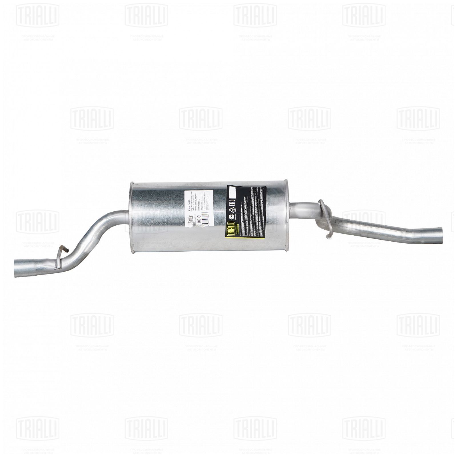 Глушитель Ford Focus II 05- 1.4i/1.6i алюминизированная сталь Trialli