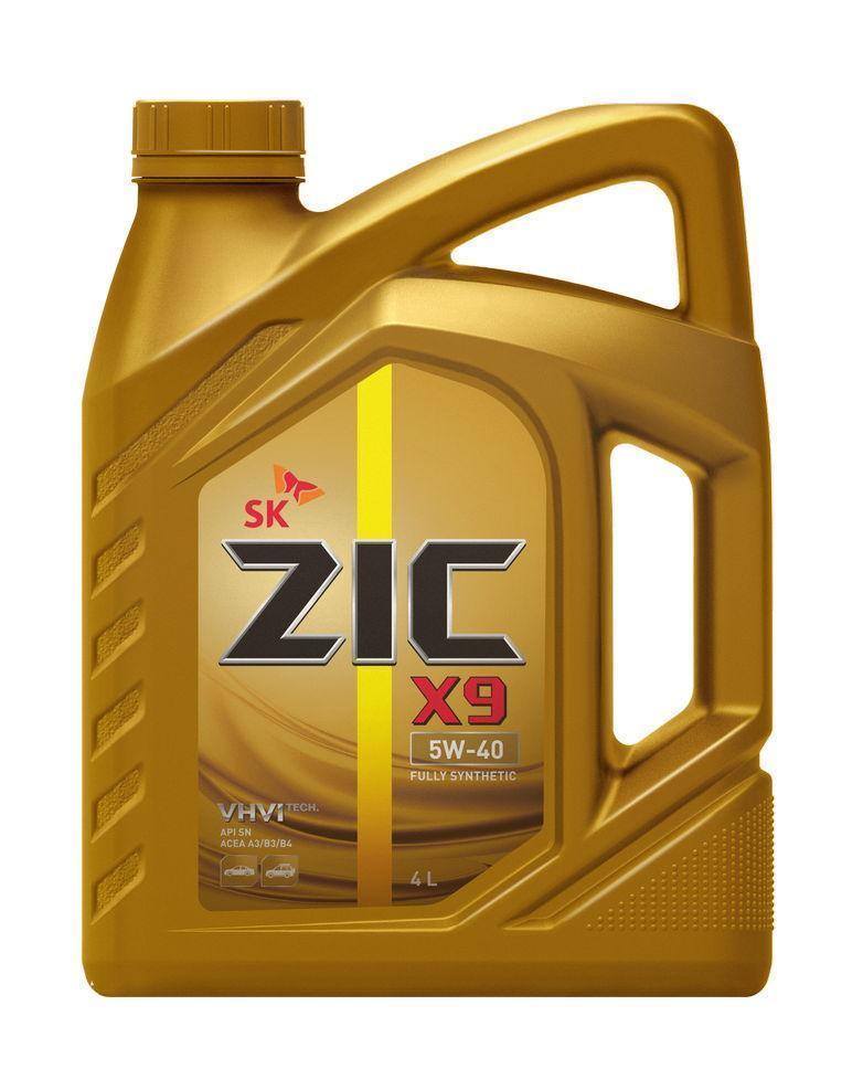 Масло моторное ZIC 5W-40 X9 API SP ACEA A3/B4 синтетическое 4л *Гт