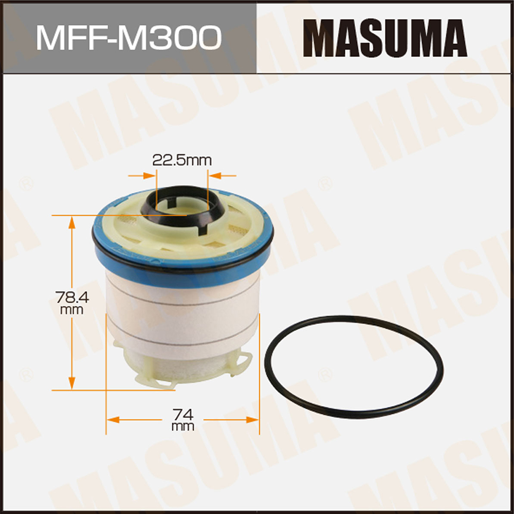 Фильтр топливный Mitsubishi Pajero Sport 15-, L200 15-; Toyota Fortuner 09- (2.4-3.0D) Masuma