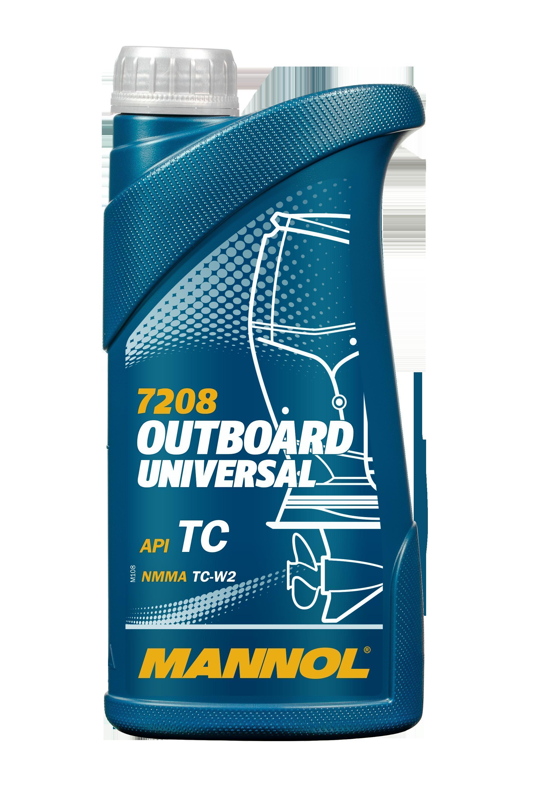 Масло Mannol мототехника Outboard Universal NMMA TC-W2 минеральное 1л