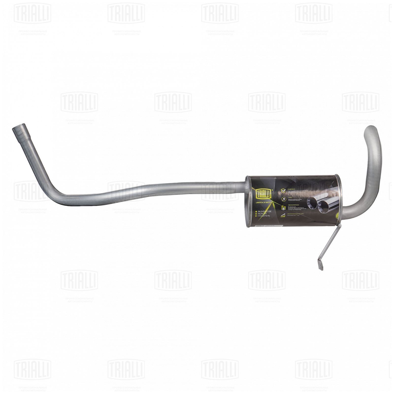 Глушитель Renault Megane 02- 1.4i/1.6i 16V алюм. сталь Trialli