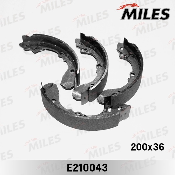 Колодки тормозные Kia Spectra (ИЖ), Sephia, Shuma задние D=200 мм Miles