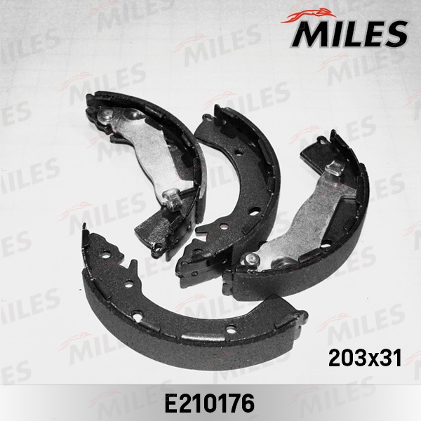 Колодки тормозные Hyundai Getz (TB) 02- задние барабанные 203 x 32 (+ABS) Miles