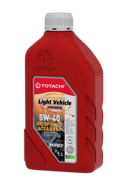 Масло моторное TOTACHI 5W-40 NIRO LV SYNTHETIC A3/B4 SN/CF синтетическое 1л