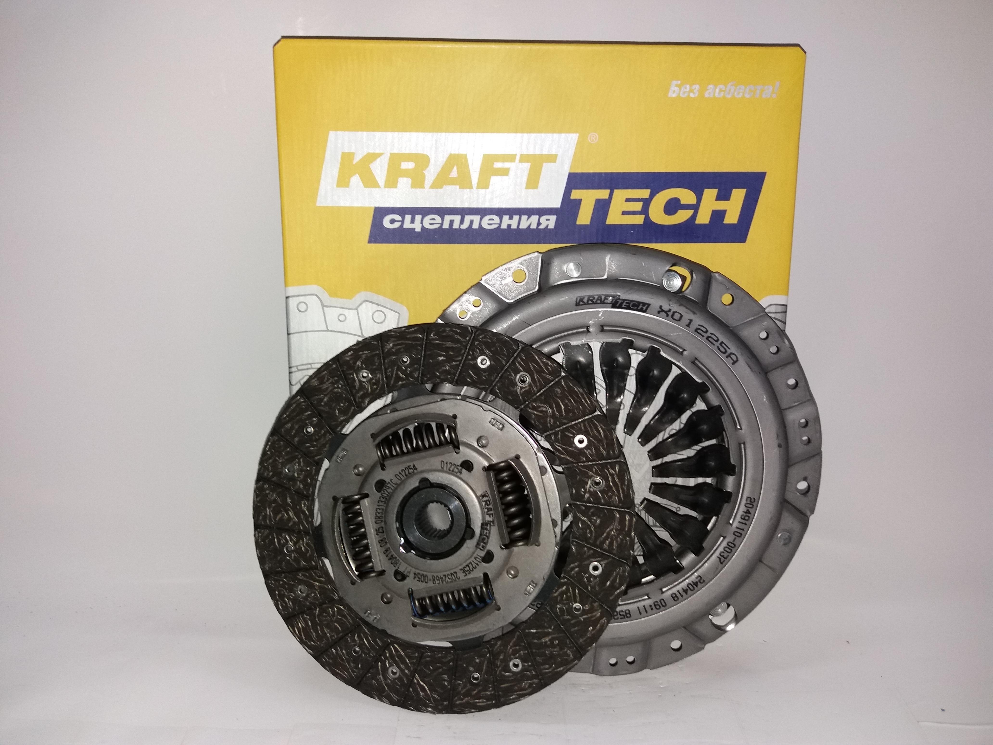 Сцепление Chevrolet Cruze 1,6-1,8 без подшипника Krafttech