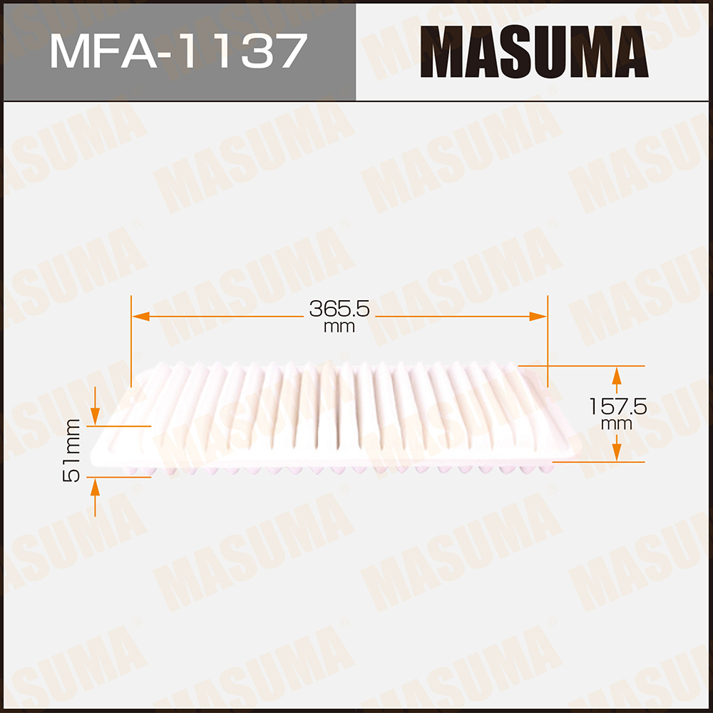 Фильтр воздушный Toyota Highlander (USA) 07-, Harrier 05-; Lexus RX400h 05-08 (3MZFE) Masuma