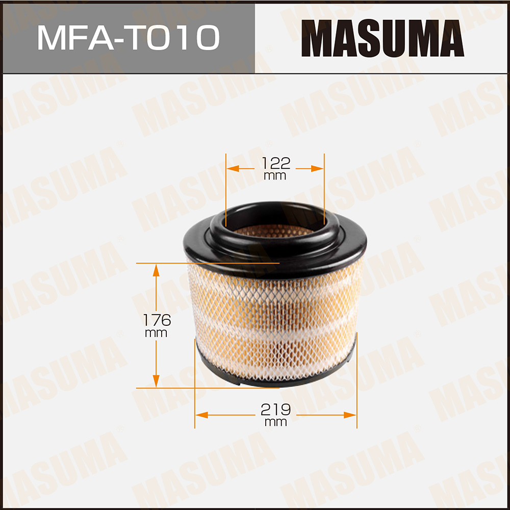 Фильтр воздушный Toyota Fortuner I 04-15, II 15-, Hilux 05- 15; Mazda BT-50 06- Masuma