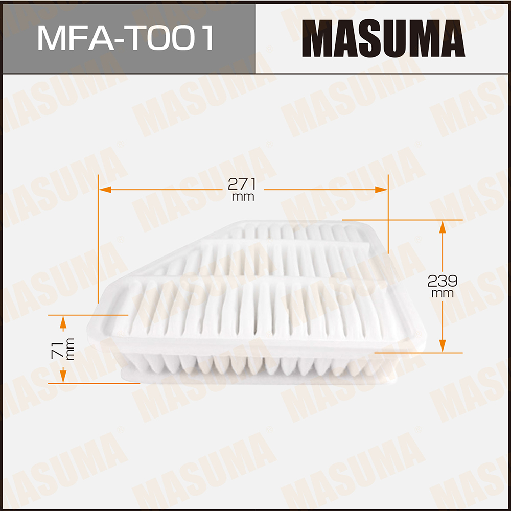 Фильтр воздушный Toyota Corolla (E150) Diesel!, Auris 06-, Avensis (T270) (Diesel) Masuma