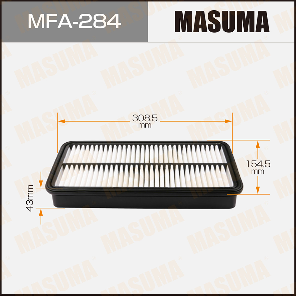Фильтр воздушный Toyota Carina 90-, Corolla (E100) 90-01, RAV 4 95-00 Masuma