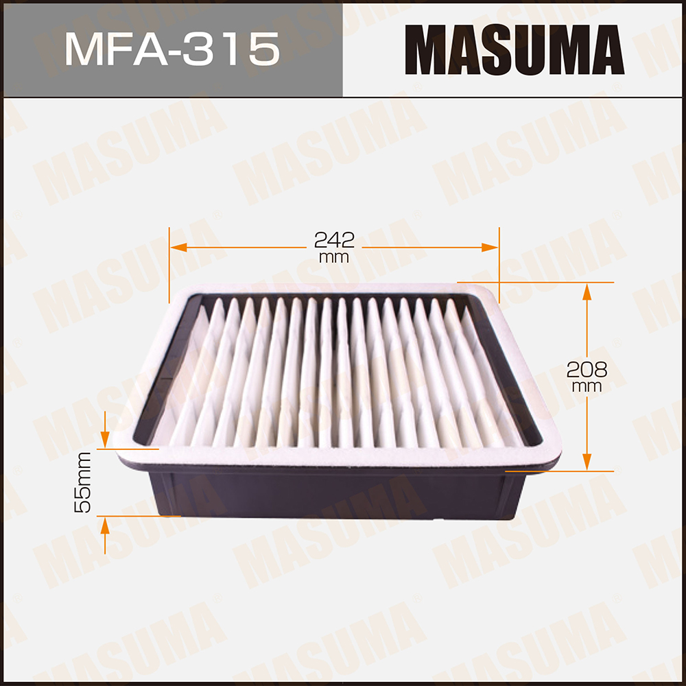 Фильтр воздушный Toyota Altezza 98-05, Crown 99-07, Mark II 00-04; Lexus GS 97-05, IS 00-05 Masuma