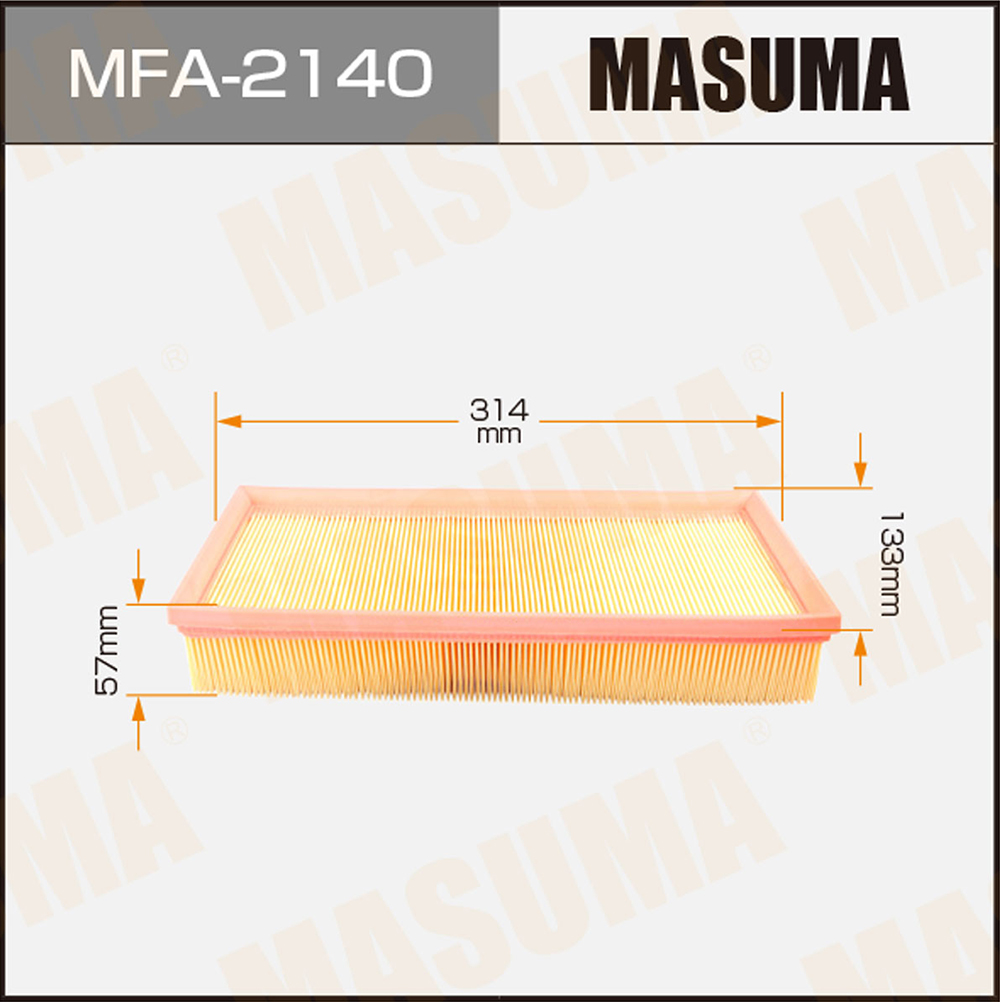 Фильтр воздушный Nissan Murano (Z51) 08-14, Teana (J32) 08-, Elgrand 10- 2.5 QR25DE Masuma