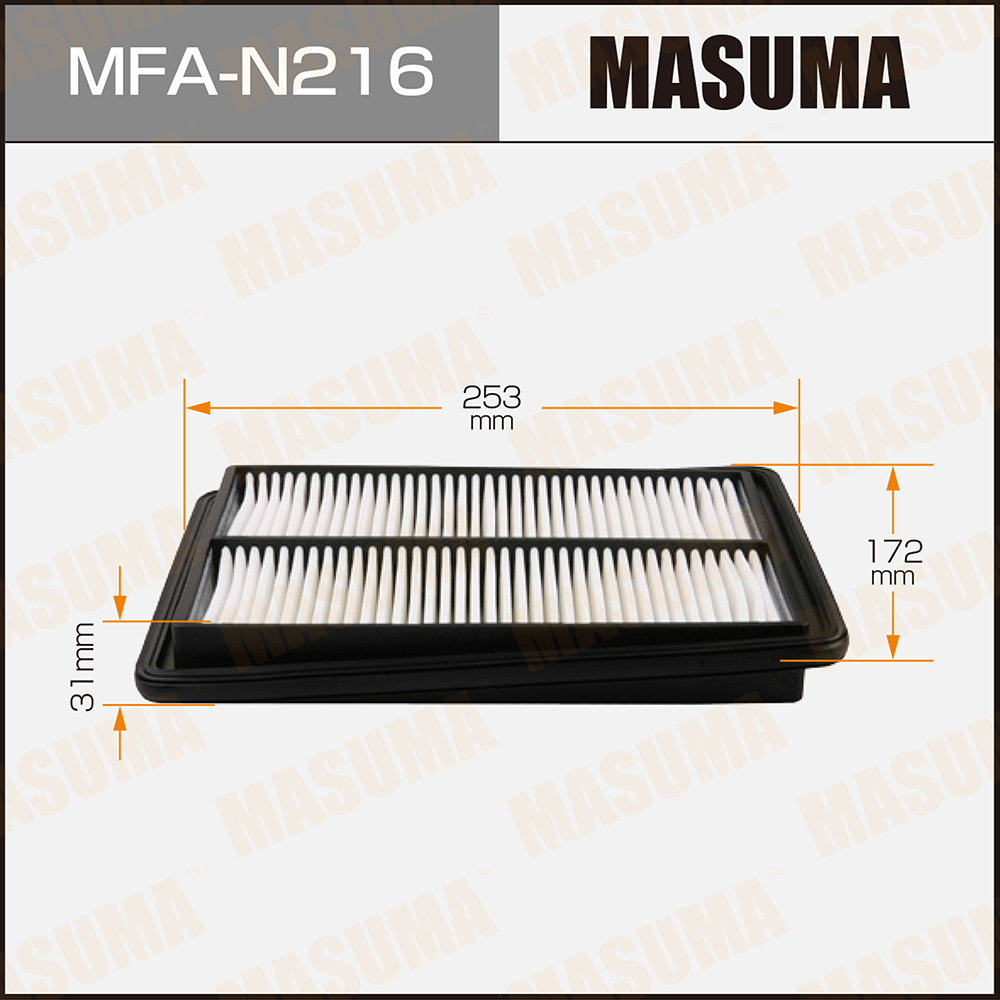 Фильтр воздушный Nissan Qashqai (J11E) 14-, X-Trail (T32) 14-; Renault Koleos 16- Masuma