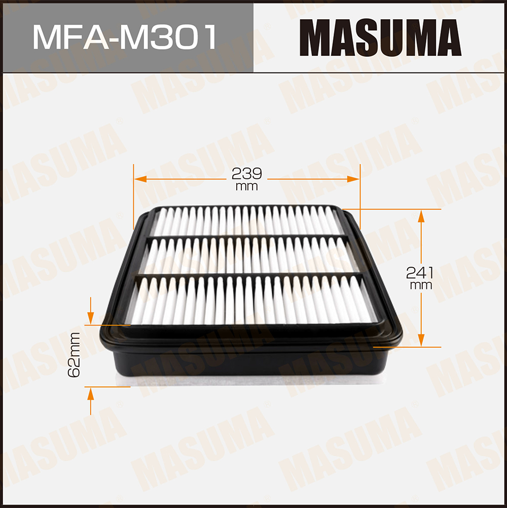 Фильтр воздушный Mitsubishi L200 (2.5 4D56T) 05-, Pajero Sport 08- Masuma