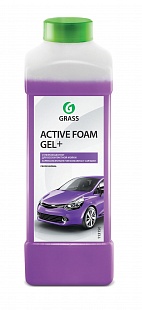 Автошампунь для б/мойки Grass Active Foam Gel + активная пена 1 л 113180