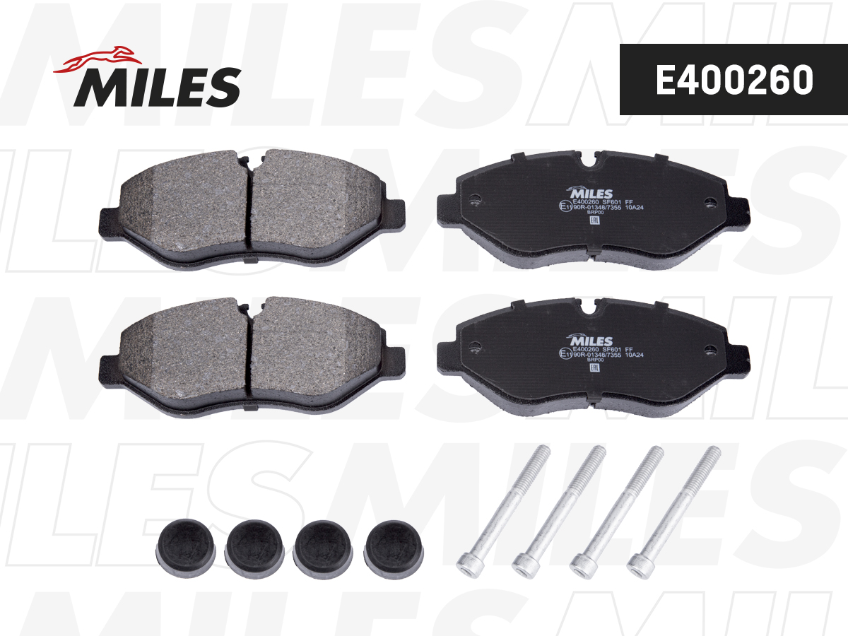 Колодки тормозные MB Sprinter 95-, Vito 03-; VW Crafter 06- передние Low-metallic Miles