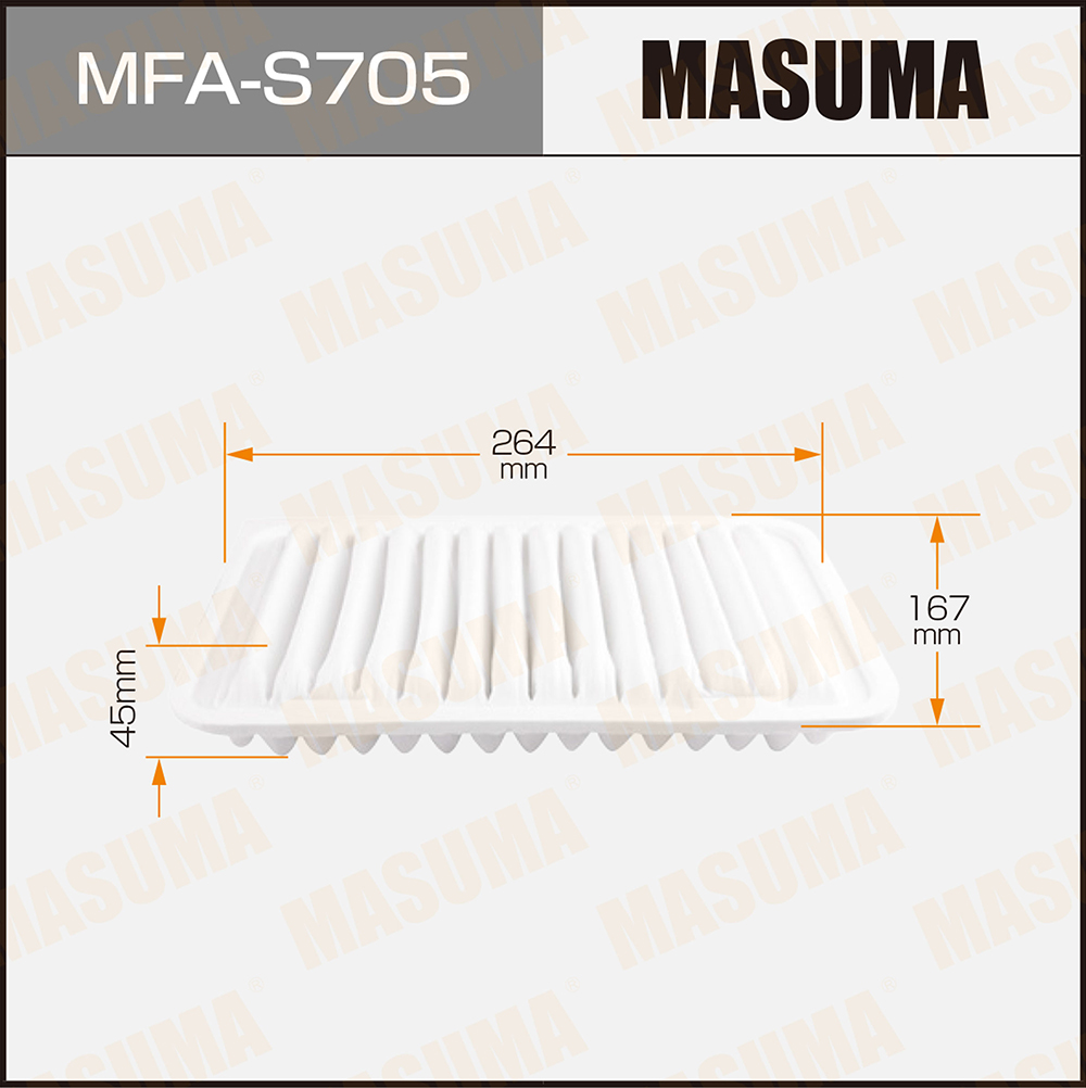 Фильтр воздушный Suzuki Swift 10- Masuma MFAS705