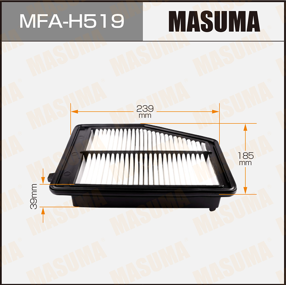 Фильтр воздушный Honda Civic (FB8) 12- Masuma MFAH519