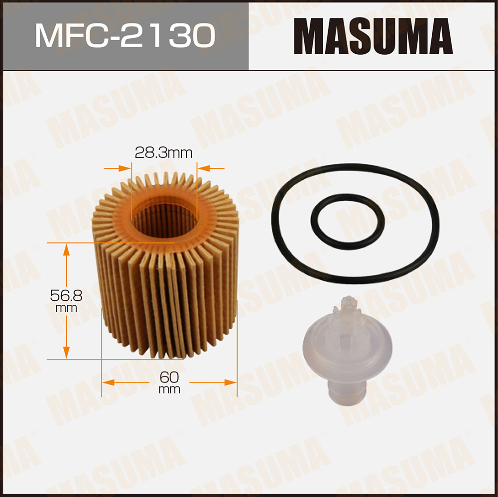 Фильтр масляный Toyota Corolla (E150, E180) 08-, RAV 4 08-, Yaris 09-, Avensis 07-, CH-R 16- Masuma
