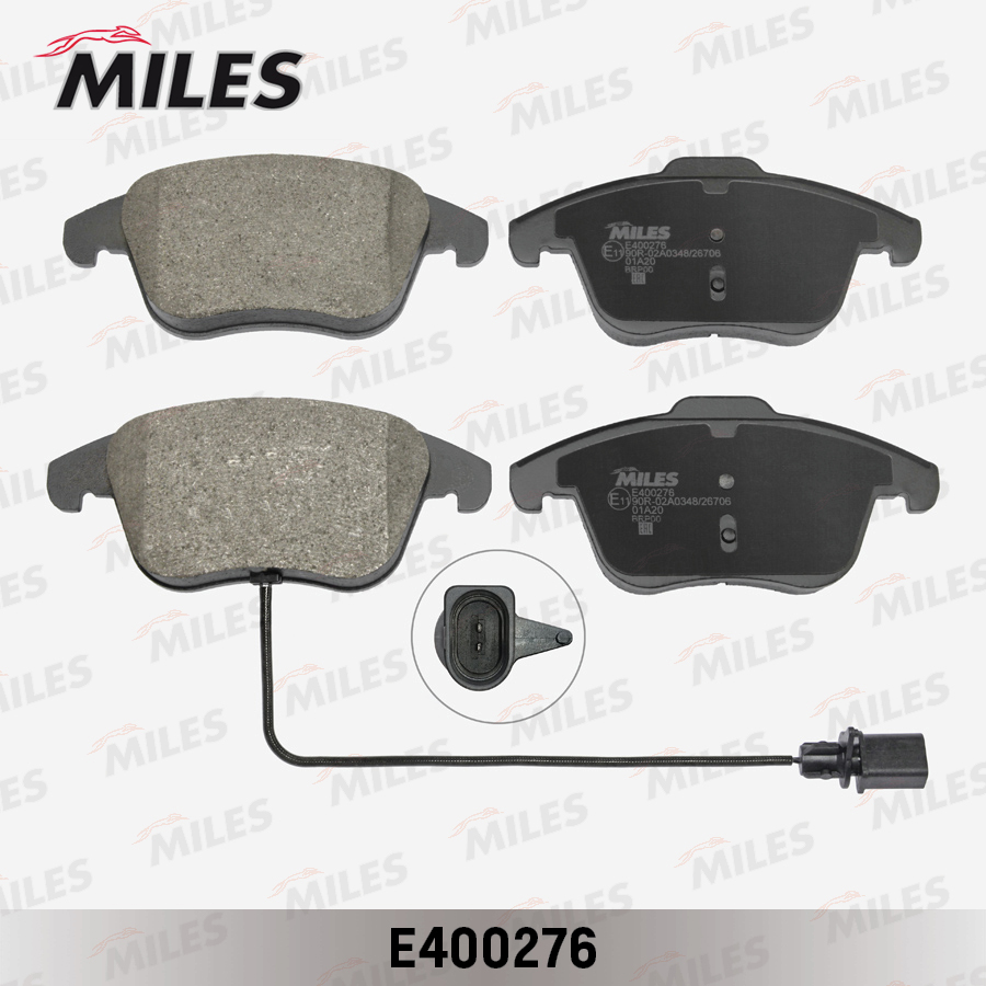 Колодки тормозные VAG A4 (B8) 07-, A5 (8T) 07- передние Miles Low-metallic