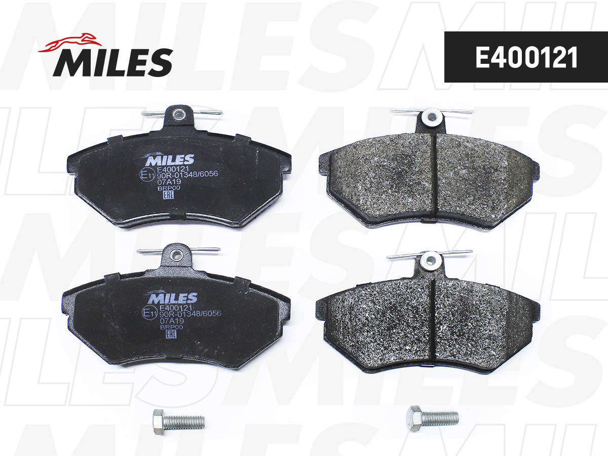 Колодки тормозные VW G3 2.0/1.9D, Passat 2.0 92-97 передние Low-metallic Miles