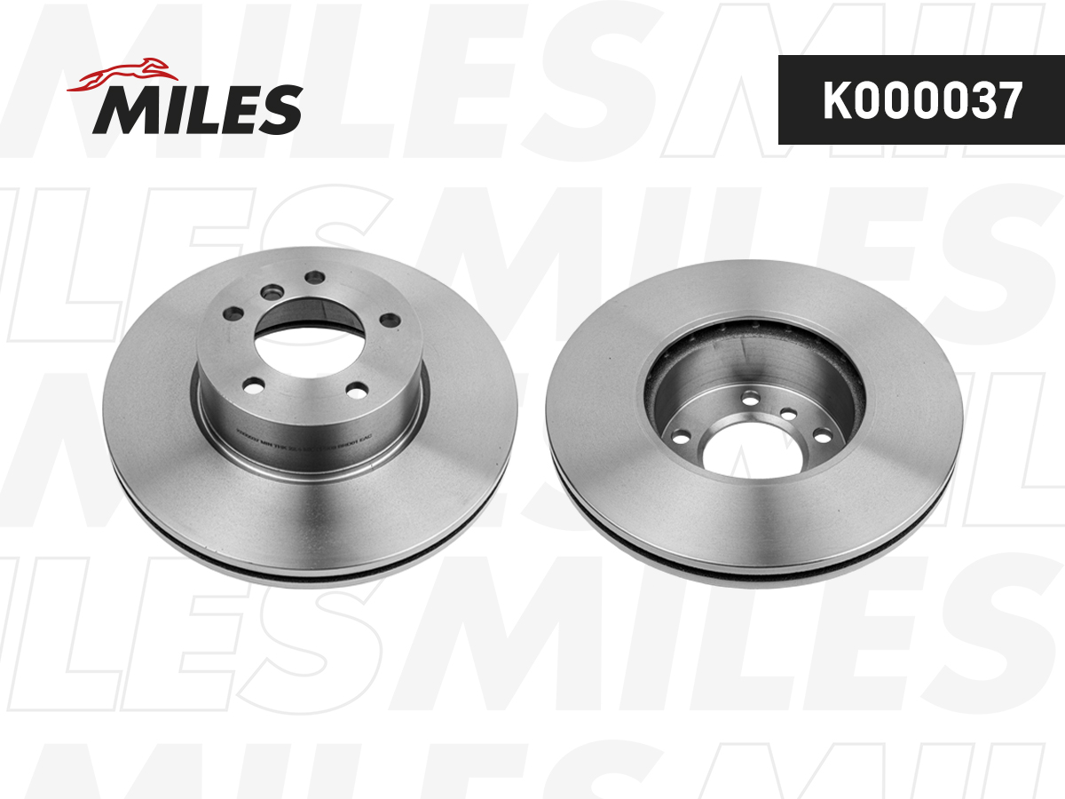 Диск тормозной MILES BMW 3 E90/91/92 2.0-2.5 05-/X1 E84 2.0 09- передний D=312мм.