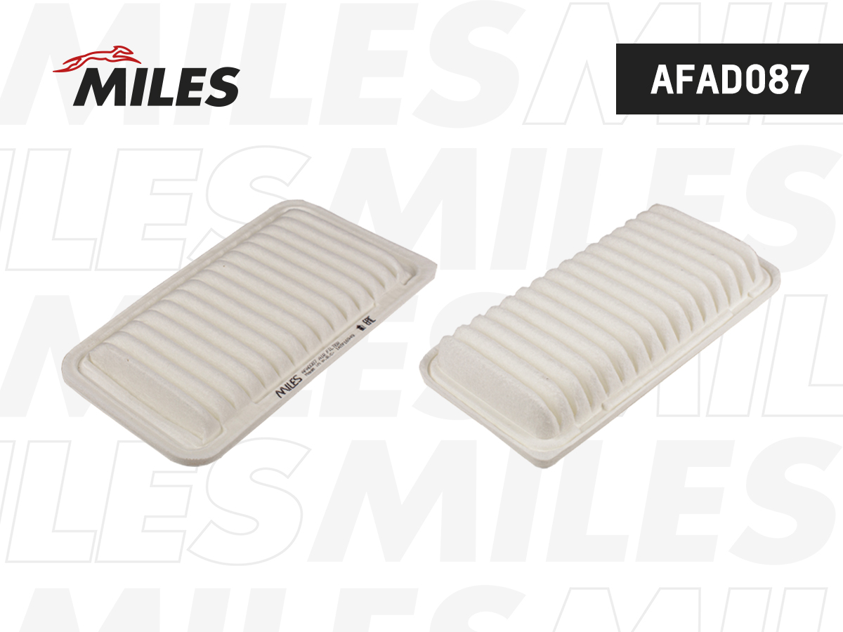Фильтр воздушный MILES TOYOTA AVENSIS 1.6-2.4 03-09/COROLLA 1.4-1.8 02-06