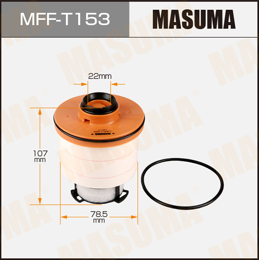 Фильтр топливный Toyota Hilux 15-, Fortuner 15- элемент Masuma