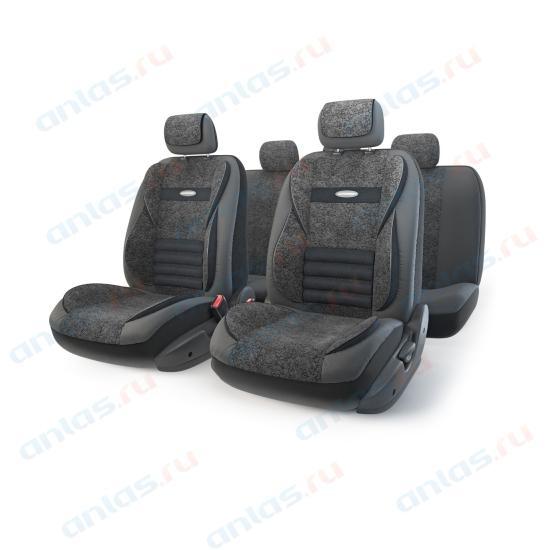 Чехлы Comfort Multi 11 пр. экокожа/велюр черные MLT-1105GV BK/BK (M)