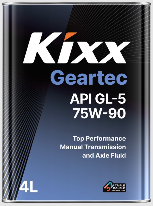 Масло трансмиссионное Kixx 75W-90 Geartec GL-5 4л мет.