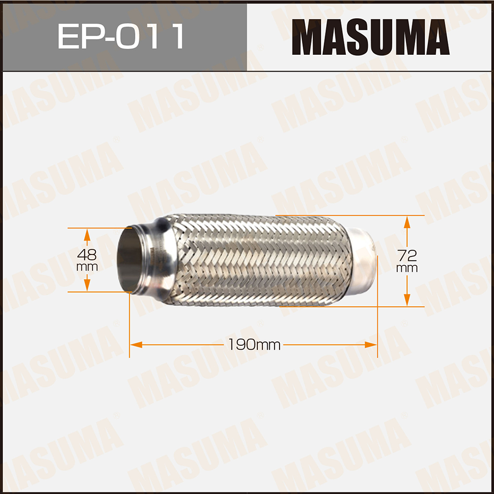 Гофра глушителя 48 x 190 Masuma EP011