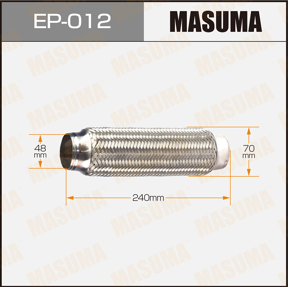 Гофра глушителя 48 x 240 Masuma EP012