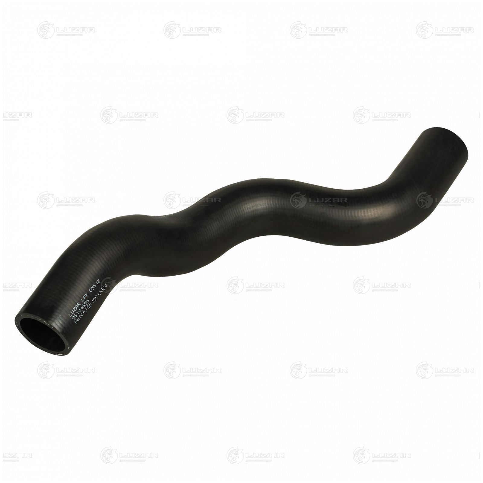 Патрубок радиатора Daewoo Nexia 94-, Espero 94- 1.5i DOHC нижний EPDM Luzar