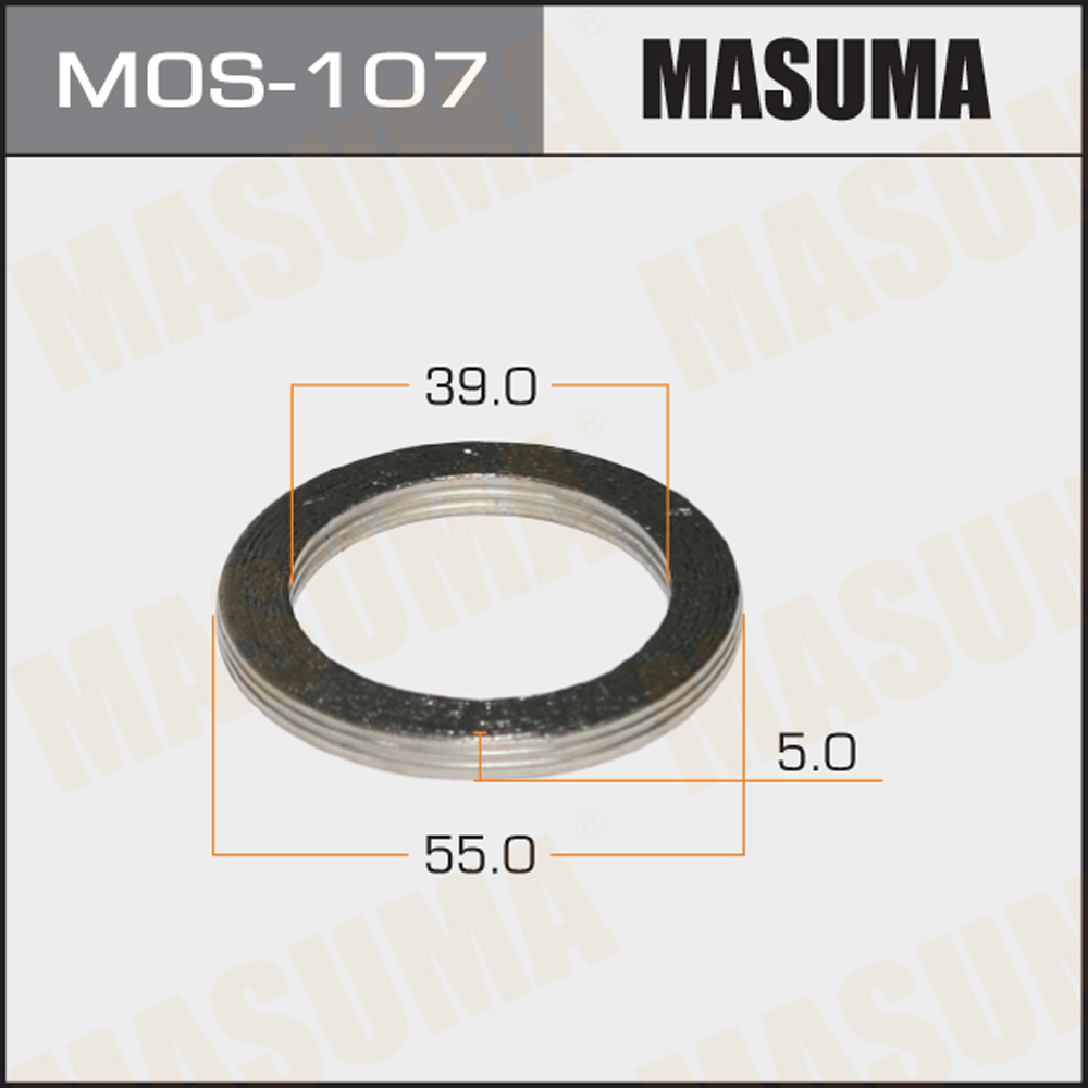 Кольцо глушителя 39 х 55 x 5 Masuma MOS107